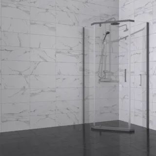 Душевой уголок Triton Дека -Графит Щ0000073930 90x90 см профиль графиит стекло прозрачное